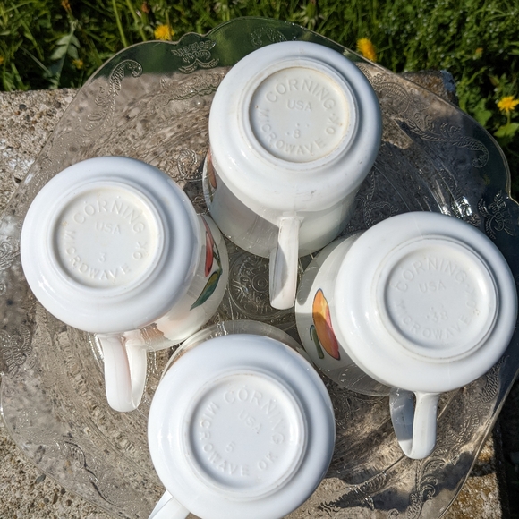 Corning Fruit themed coffee Cups - Picture 10 of 13